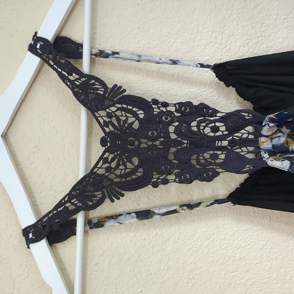Anthropologie Lilka Lace Back Floral Dress XL - Picture 9 of 17